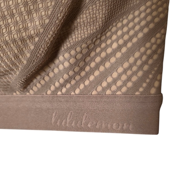 Lululemon Awake To Lace Tan Bra with Supportive Racerback Sz 34D - Picture 6 of 11